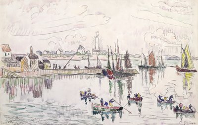 Le port de Lomalo, Bretagne, 1922 - Paul Signac